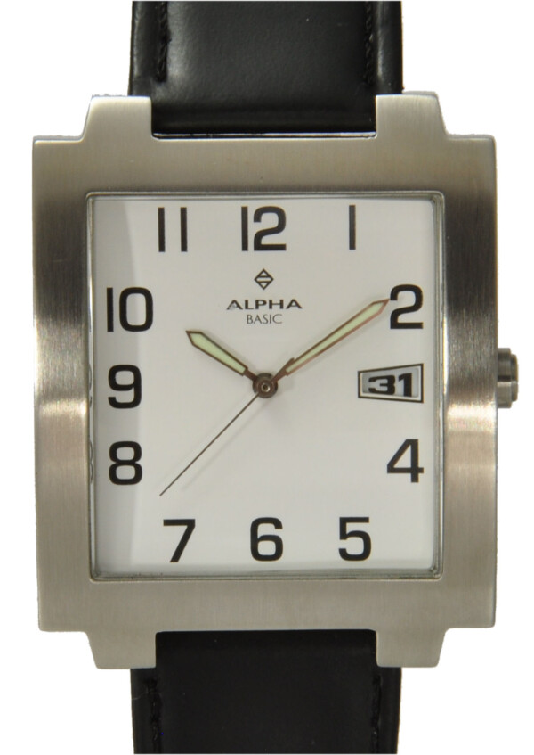 Alpha Basic  Herrenuhr mit Datum  Quarz