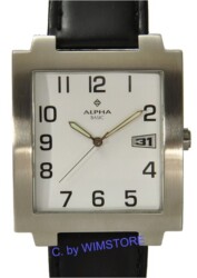 Alpha Basic  Herrenuhr mit Datum  Quarz