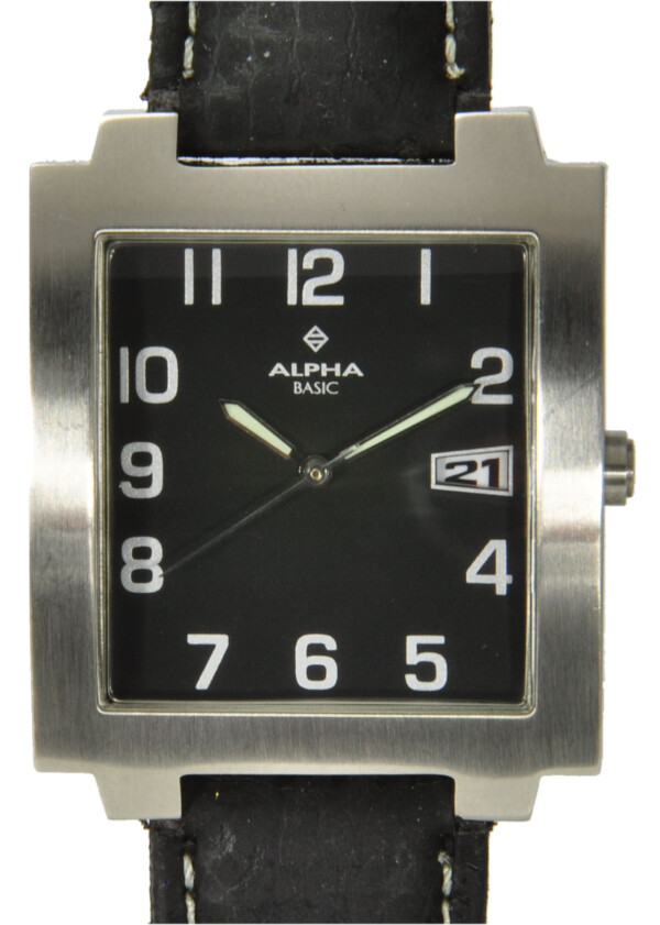 Alpha Basic  Herrenuhr mit Datum  Quarz