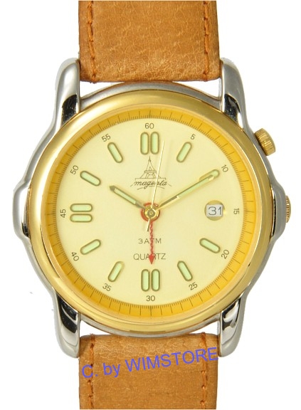 Magenta  Herrenuhr  Quarz